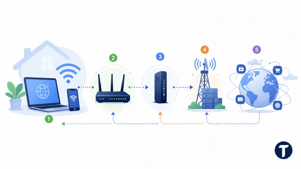 How WiFi and Internet Work Together