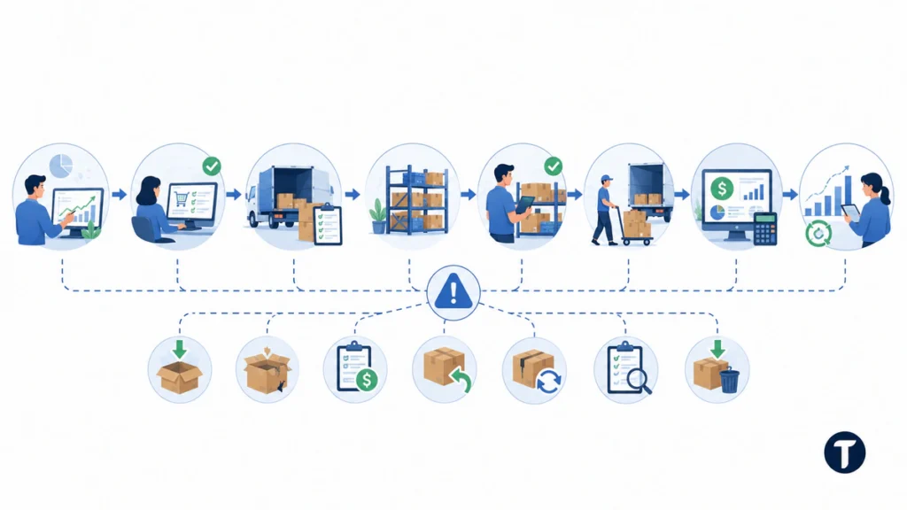 Simple ERP Inventory Process Diagram