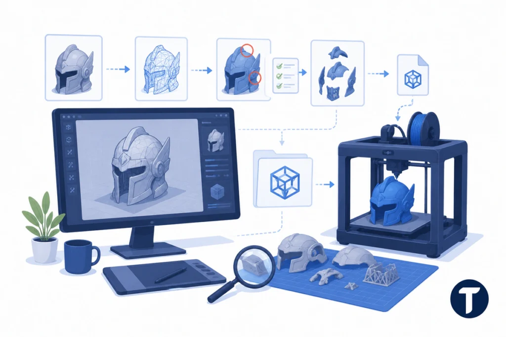 Prepare Print-Ready STL Files for Cosplay Props