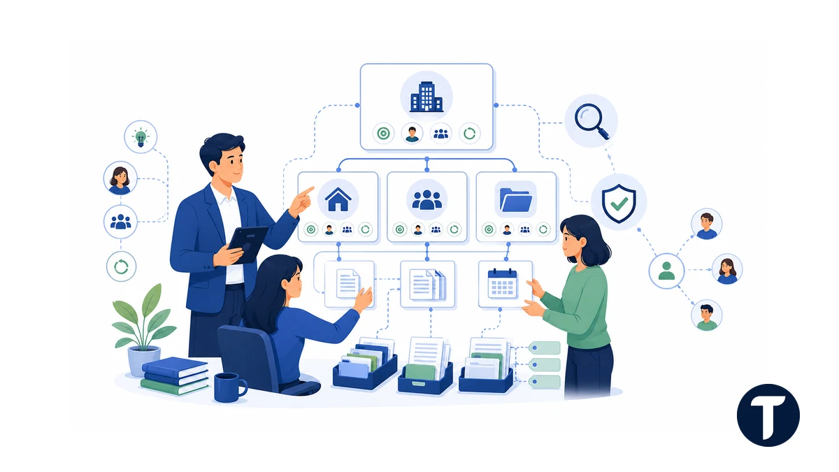 Consultant designing SharePoint sites, libraries, search, and permissions