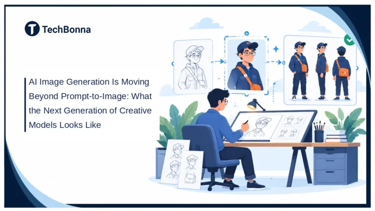 AI image generation from character sketch to edited portrait and reusable reference sheet