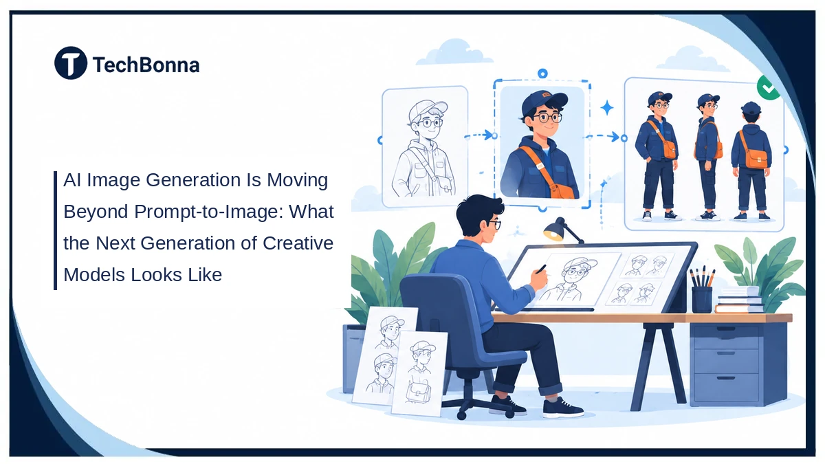 AI image generation from character sketch to edited portrait and reusable reference sheet